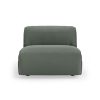 FLAKE couch: element middle, linen, army green