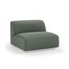FLAKE couch: element middle 1,5-seat, linen, army green - Image 2