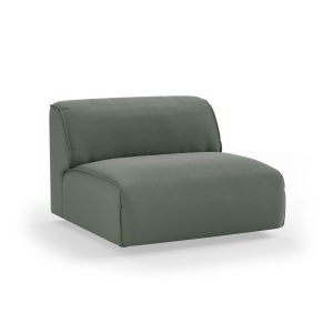 Alternative view of FLAKE couch: element middle 1,5-seat, linen, army green