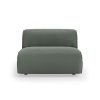 FLAKE couch: element middle 1,5-seat, linen, army green