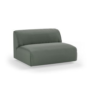 Alternative view of FLAKE couch: element middle XL, linen, army green