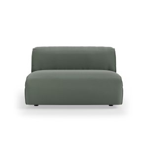 FLAKE couch: element middle XL, linen, army green