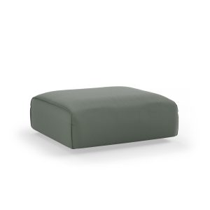 Alternative view of FLAKE couch: element hocker, linen, army green