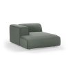 FLAKE couch: element left divan, linen, army green - Image 2