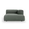 FLAKE couch: element right divan, linen, army green