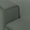 FLAKE couch: element left longchair, linen, army green - Image 3