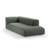 FLAKE couch: element right longchair, linen, army green - Image 2
