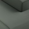 FLAKE couch: element right longchair, linen, army green - Image 3