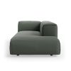 FLAKE couch: element right longchair, linen, army green