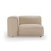 FLAKE couch: element left, knotted, beige