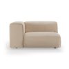 FLAKE couch: element left 1,5-seat, knotted, beige