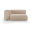 FLAKE couch: element left XL, knotted, beige