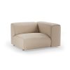 FLAKE couch: element right, knotted, beige - Image 2