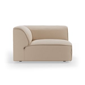 FLAKE couch: element corner, knotted, beige