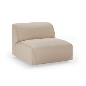Alternative view of FLAKE couch: element middle, knotted, beige