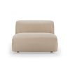 FLAKE couch: element middle 1,5-seat, knotted, beige