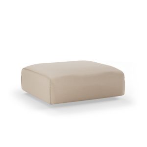 Alternative view of FLAKE couch: element hocker, knotted, beige