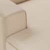 FLAKE couch: element left divan, knotted, beige - Image 3