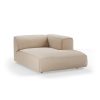 FLAKE couch: element right divan, knotted, beige - Image 2