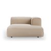 FLAKE couch: element right divan, knotted, beige