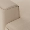 FLAKE couch: element left longchair, knotted, beige - Image 3