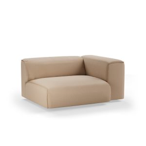 Alternative view of FLAKE couch: element right XL, knotted, sand