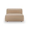 FLAKE couch: element middle 1,5-seat, knotted, sand