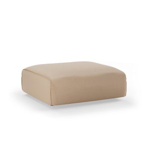 Alternative view of FLAKE couch: element hocker, knotted, sand
