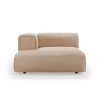 FLAKE couch: element left divan, knotted, sand