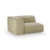 FLAKE couch: element left 1,5-seat, knotted, sage - Image 2