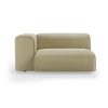 FLAKE couch: element left XL, knotted, sage
