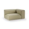 FLAKE couch: element right 1,5-seat, knotted, sage - Image 2