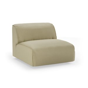 Alternative view of FLAKE couch: element middle, knotted, sage