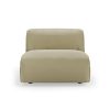 FLAKE couch: element middle, knotted, sage