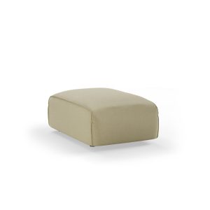 Alternative view of FLAKE couch: element hocker small, knotted, sage