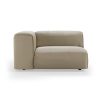 FLAKE couch: element left 1,5-seat, deco, pebble