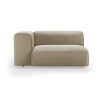 FLAKE couch: element left XL, deco, pebble