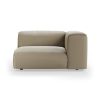 FLAKE couch: element right 1,5-seat, deco, pebble