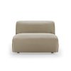 FLAKE couch: element middle 1,5-seat, deco, pebble
