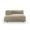 FLAKE couch: element left divan, deco, pebble