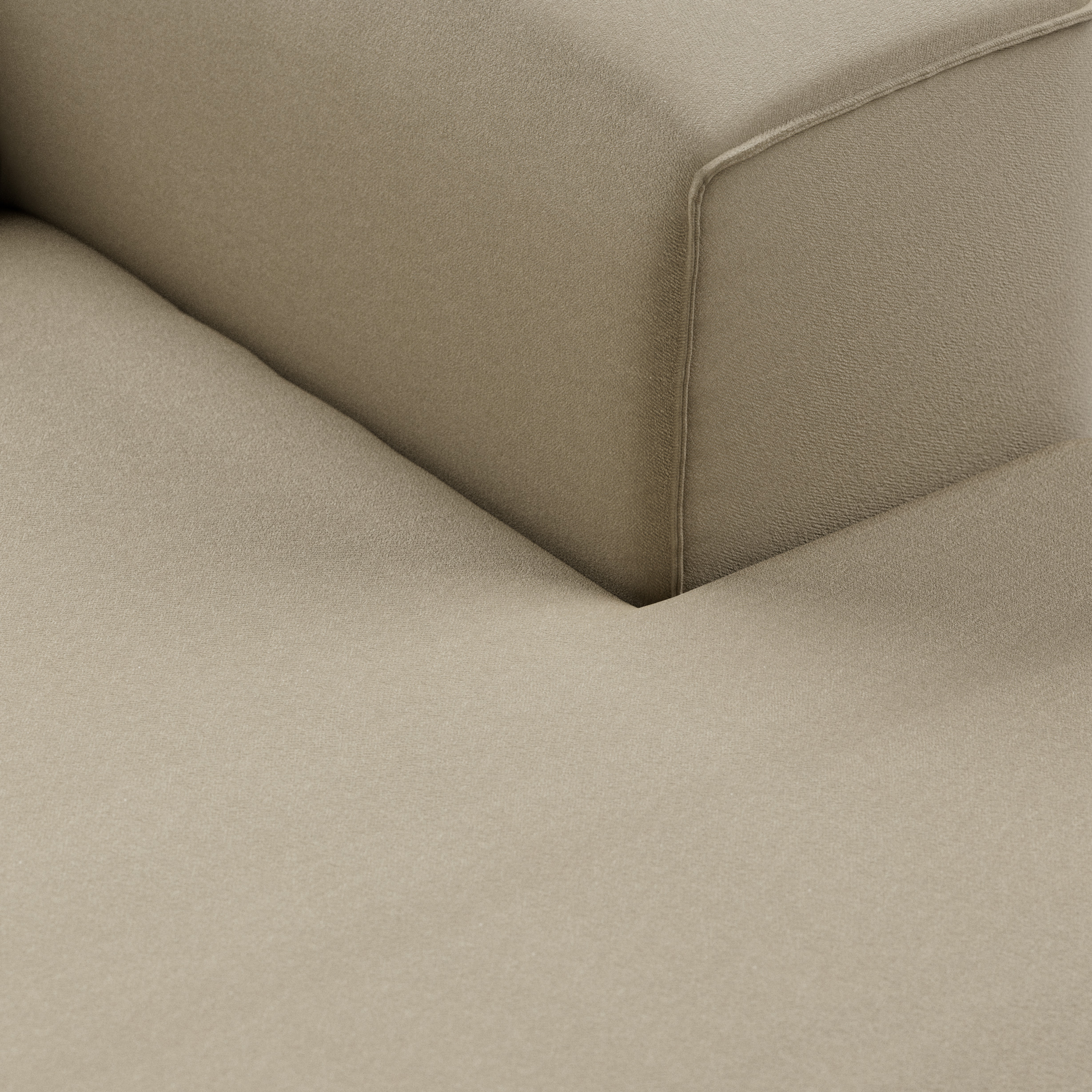 FLAKE couch: element right divan, deco, pebble - Image 3