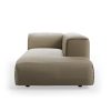 FLAKE couch: element right longchair, deco, pebble