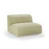 FLAKE couch: element middle 1,5-seat, deco, sage - Image 2