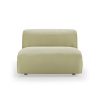 FLAKE couch: element middle 1,5-seat, deco, sage