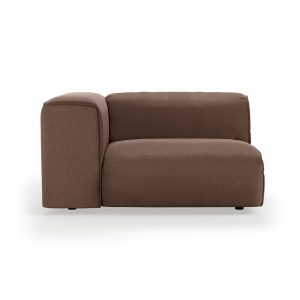 FLAKE couch: element left 1,5-seat, whisper, quicksand
