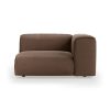 FLAKE couch: element right 1,5-seat, whisper, quicksand