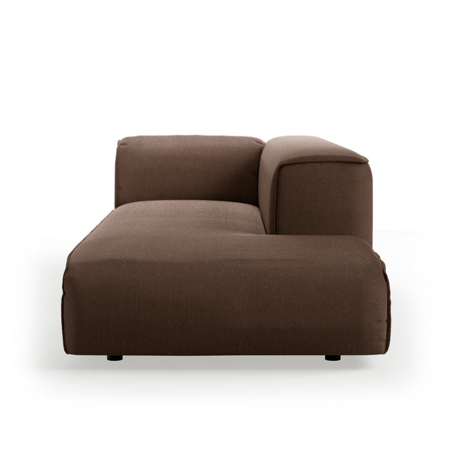 FLAKE couch: element right longchair, whisper, quicksand