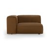 FLAKE couch: element left 1,5-seat, whisper, cassave