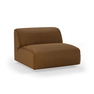 Alternative view of FLAKE couch: element middle 1,5-seat, whisper, cassave