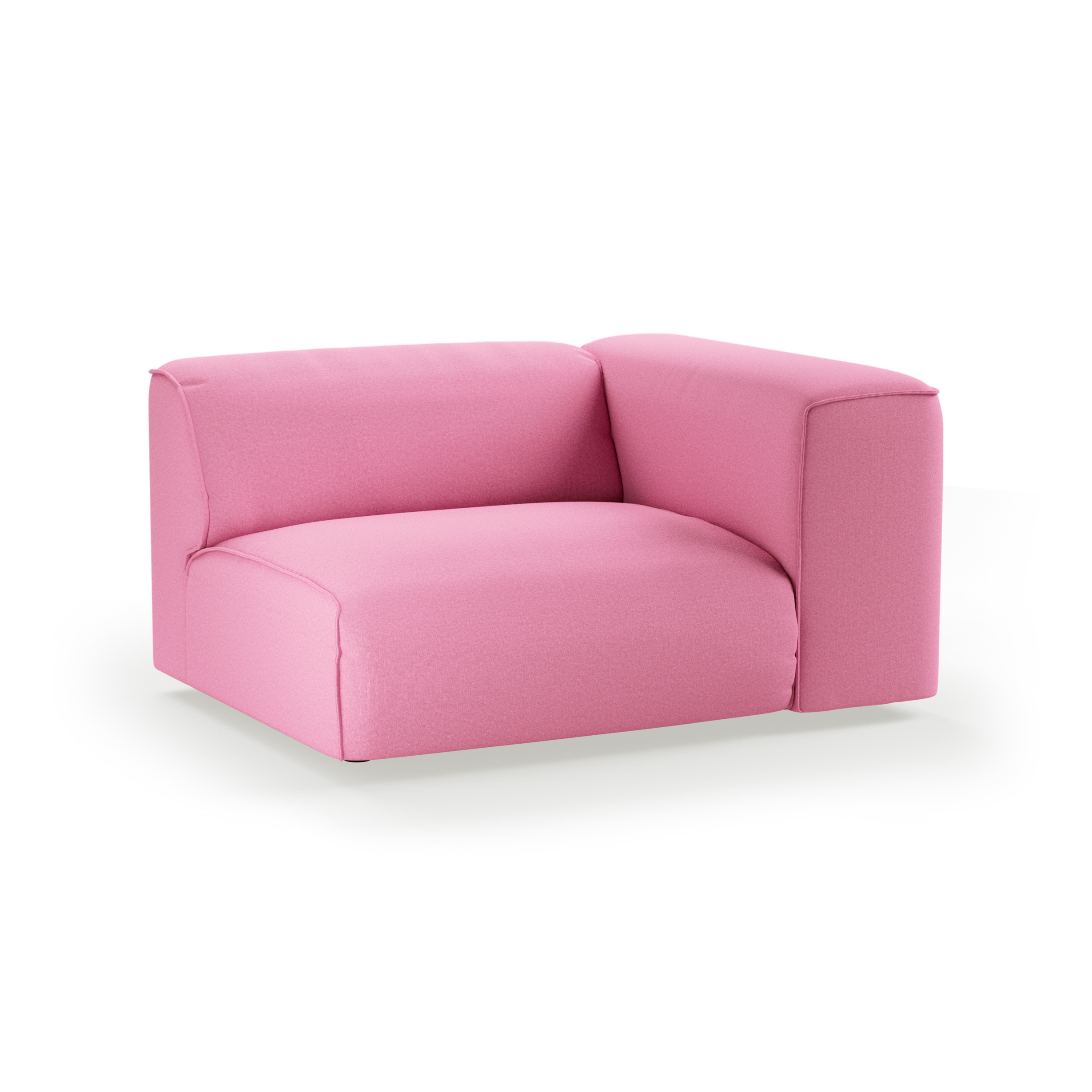 FLAKE couch: element right 1,5-seat, cotton, candy - Image 2